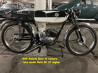 1959 beta bianchi black 50cc | italian classic moped - afbeelding 13 van  15