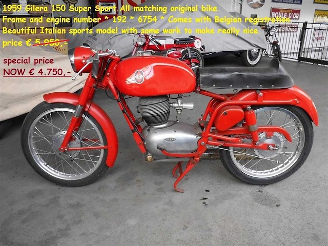 1959 gilera 150 super sport | italian classic motorcycle - afbeelding 2 van  13
