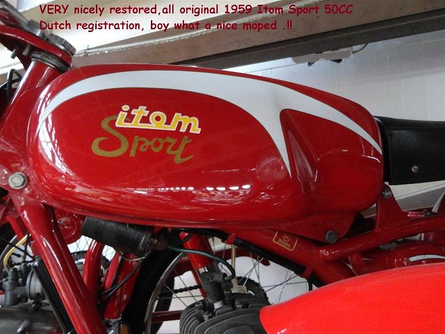 1959 itom sport 50cc | italian classic moped - afbeelding 3 van  9