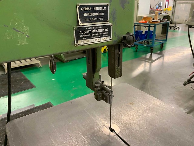 1959 mössner-rekord ssf/350 metalen horizontale bandzaagmachine - afbeelding 7 van  9