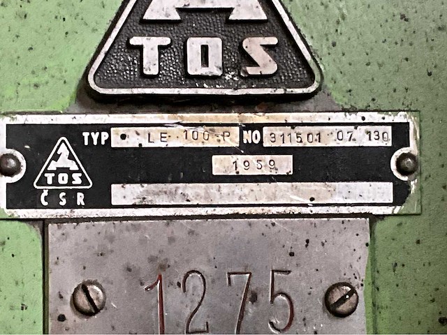1959 tos le 100 p mechanische excenterpers - afbeelding 17 van  17
