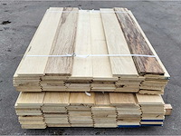 19.6 m2 afrikaans eiken vloerdelen 18x135mm, lengte 120 en 150 cm - afbeelding 1 van  6