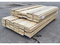 19.6 m2 afrikaans eiken vloerdelen 18x135mm, lengte 120 en 150 cm - afbeelding 4 van  6