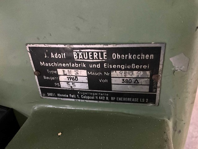1960 bäuerle lks zaagtafel - afbeelding 8 van  8