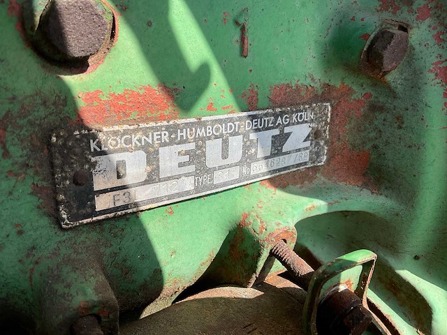 1960 deutz d40.2 oldtimer tractor - afbeelding 15 van  22