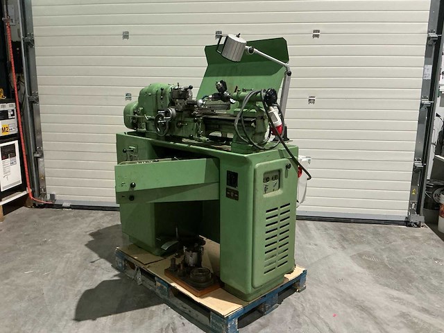 1960 schaublin 102 vm centerdraaibank met spantangen, vierklauw en wisselwielen - afbeelding 1 van  21
