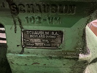 1960 schaublin 102 vm centerdraaibank met spantangen, vierklauw en wisselwielen - afbeelding 13 van  21