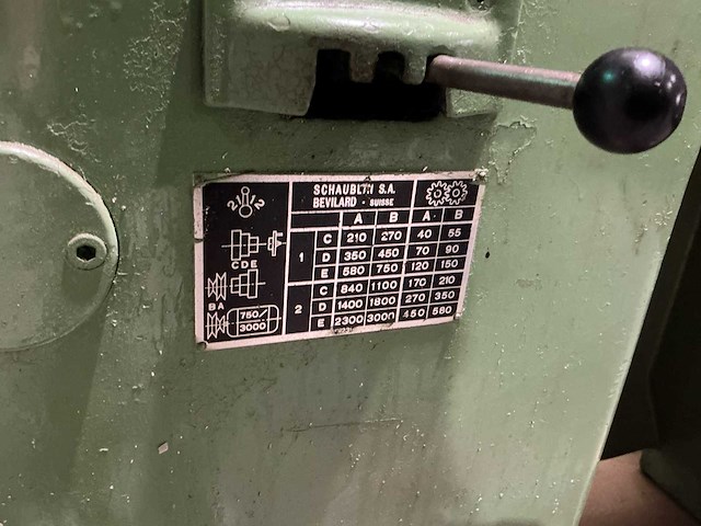 1960 schaublin 102 vm centerdraaibank met spantangen, vierklauw en wisselwielen - afbeelding 14 van  21