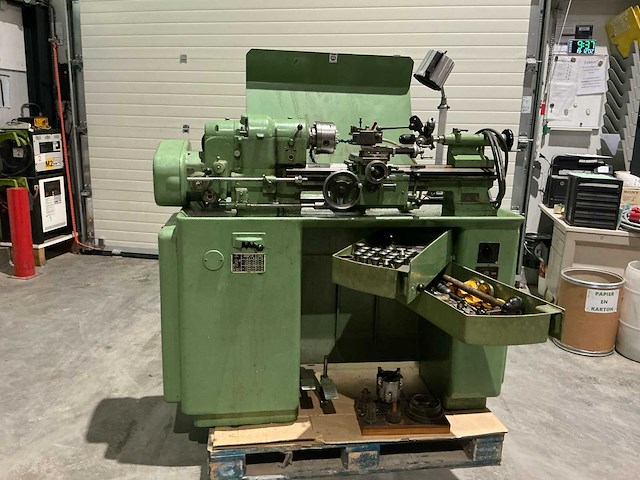 1960 schaublin 102 vm centerdraaibank met spantangen, vierklauw en wisselwielen - afbeelding 16 van  21