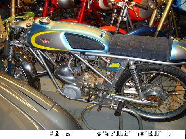 1960 testi america racer 50cc | italian racing mope - afbeelding 3 van  10