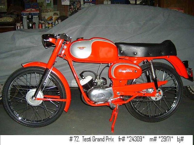 1960 testi grand prix 50cc | italian racing moped - afbeelding 2 van  3