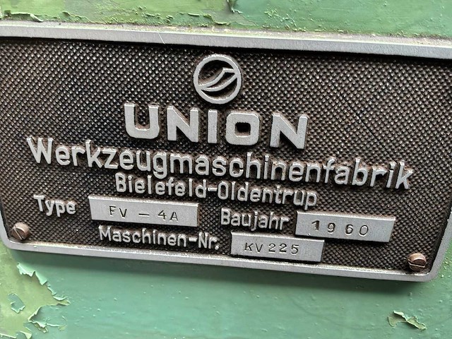 1960 union fv-4a universele freesmachine - afbeelding 10 van  10