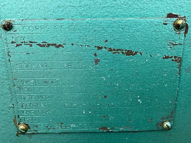 1960 u.s army -15-1 stroomgenerator - afbeelding 9 van  15