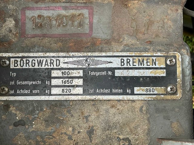 1961 borgward 100 oldtimer - afbeelding 13 van  25