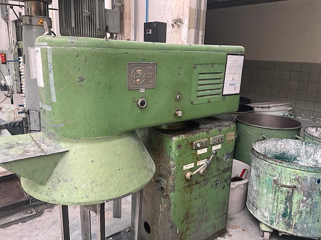 1961 draiswerke fh4 planeetmenger / zware industriële mixer - afbeelding 6 van  8