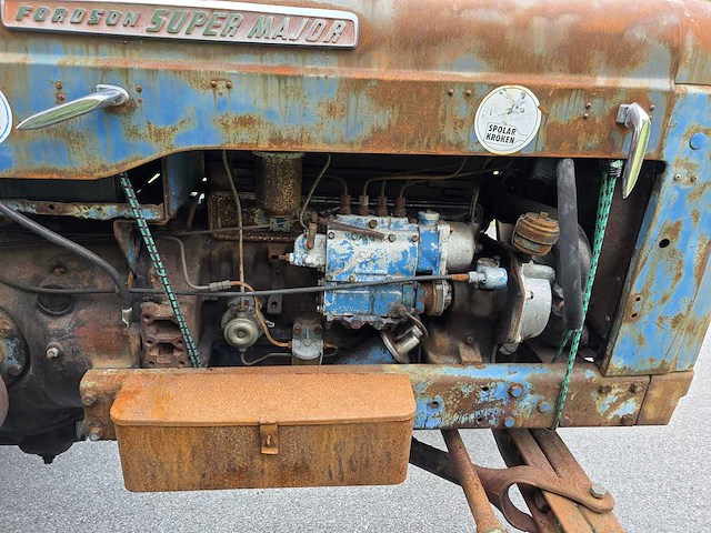 1961 fordson super major oldtimer tractor - afbeelding 3 van  12