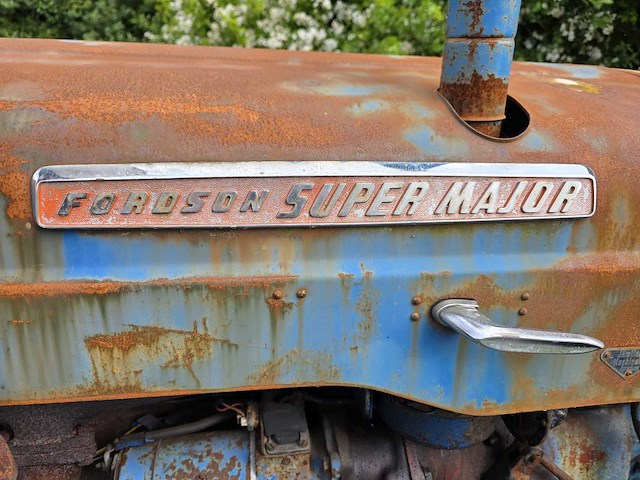 1961 fordson super major oldtimer tractor - afbeelding 11 van  12