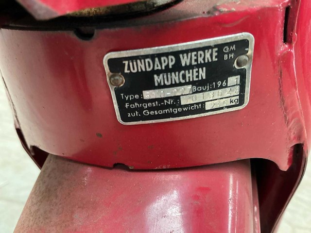 1961 zundapp falconette ks50 510-227 oldtimer brommer - afbeelding 2 van  10