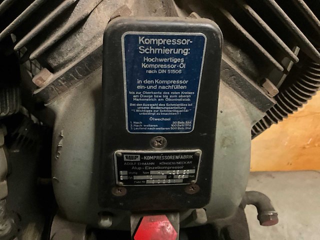 1962 alup ekv400 luchtcompressor - afbeelding 6 van  9