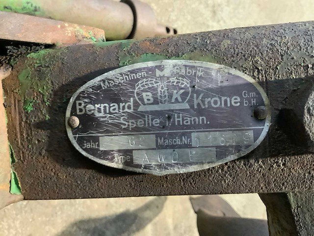 1962 bernard krone awde wentelploeg - afbeelding 4 van  4