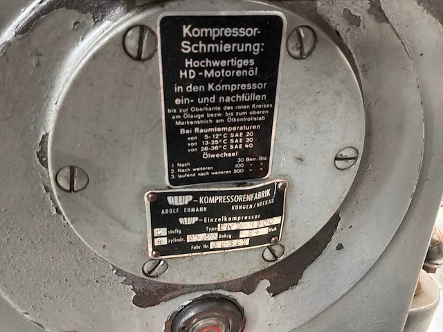 1964 alup zka 1500 zuigercompressor - afbeelding 5 van  15