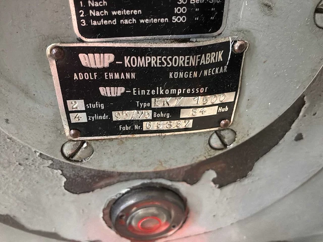 1964 alup zka 1500 zuigercompressor - afbeelding 6 van  15