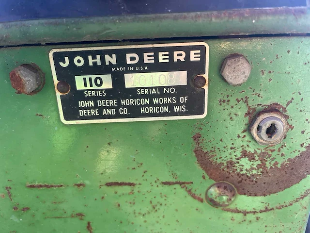 1964 john deere 110 zitmaaier - afbeelding 6 van  8