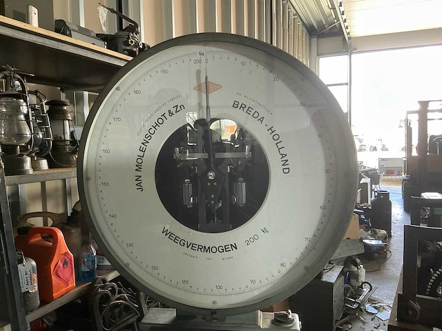 1964 molen t.b.m-k vintage weegschaal - afbeelding 1 van  2