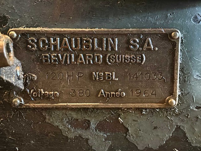 1964 schaublin 120 metaal bankdraaibank - afbeelding 4 van  22
