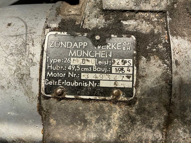 1964 zundapp 26600 benzinemotor - afbeelding 9 van  9