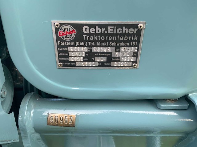 1965 eicher ea400 vierwielaangedreven oldtimer tractor - afbeelding 21 van  46