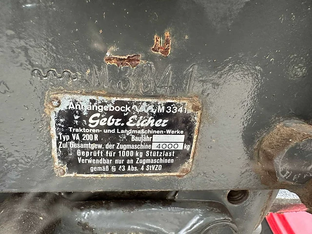 1965 eicher g400 unisuper 3806 werktuigendrager - afbeelding 24 van  30