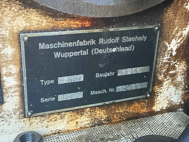 1965 staehely sh180 afwikkel freesmachine - afbeelding 15 van  38