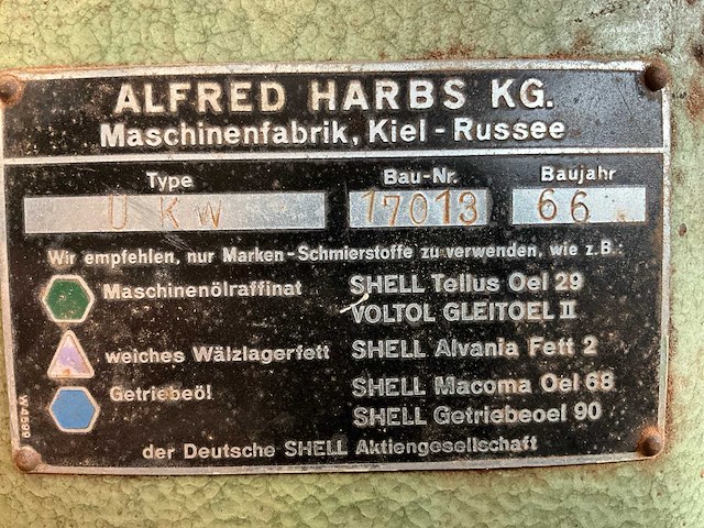 1966 ah alfred harbs ukw kettingfreesmachine - afbeelding 9 van  9