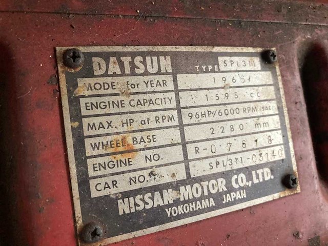 1966 datsun fairlady 1600 roadster | japanese classic sports car - afbeelding 28 van  64