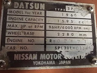 1966 datsun fairlady 1600 roadster | japanese classic sports car - afbeelding 9 van  12