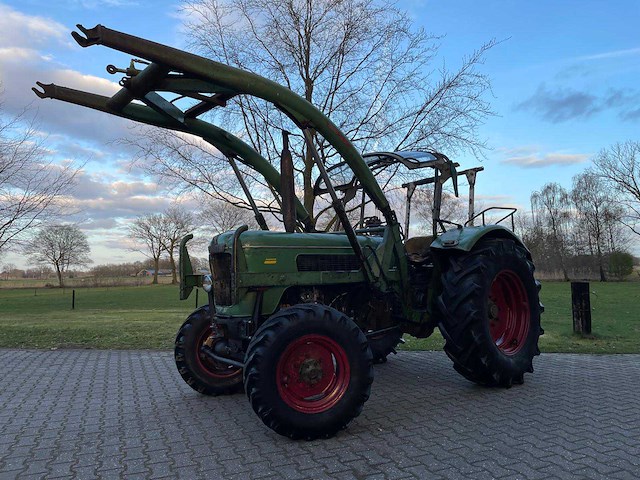 1966 fendt favorit 3sa rundhauber 4x4 oldtimer tractor - afbeelding 1 van  50