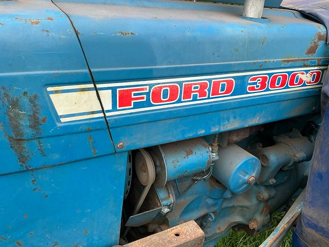 1966 ford 3000 tweewielaangedreven landbouwtractor / oldtimer - afbeelding 8 van  9