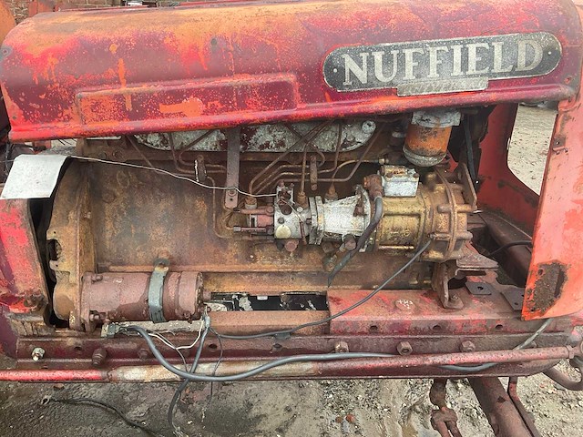 1966 nuffield 4dm/6dm 6 cilinder oldtimer tractor - afbeelding 1 van  20