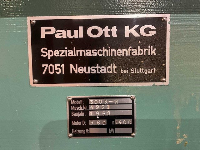 1968 paul ott kg 300k-h fineerpers - afbeelding 2 van  12
