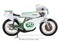 1969 benelli 250cc twin cylinder racer | italian racing motorcycle - afbeelding 15 van  15