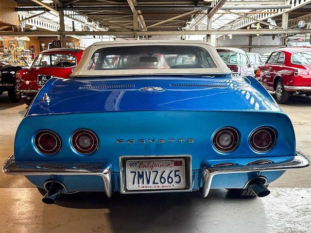1969 chevrolet corvette convertible | american sports car - afbeelding 14 van  46
