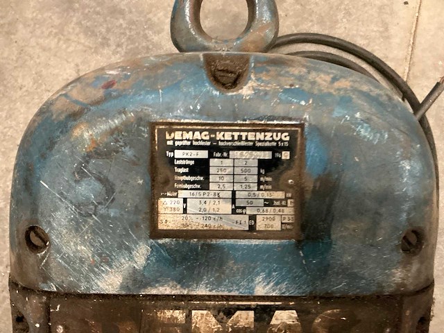 1969 demag pk2-f elektrische kettingtakel - afbeelding 5 van  5