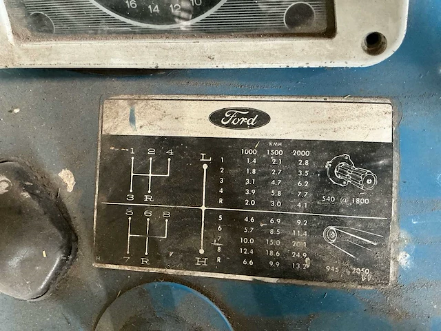1969 ford 3000 2wd diesel tractor – hydraulische topstang – nl kenteken - afbeelding 27 van  28