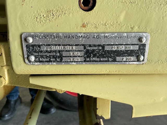 1969 hanomag granit 500 e oldtimer tractor - afbeelding 5 van  15