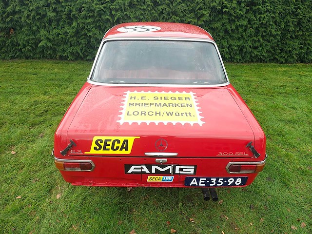 1969 mercedes-benz - red pig amg - 200-280 (w108) - 280 sel - oldtimer - afbeelding 11 van  36
