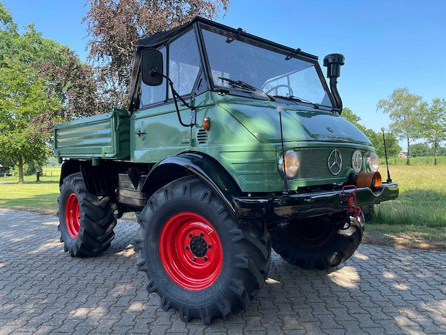 1969 mercedes unimog 406 cabrio agrarisch oldtimer - afbeelding 3 van  48