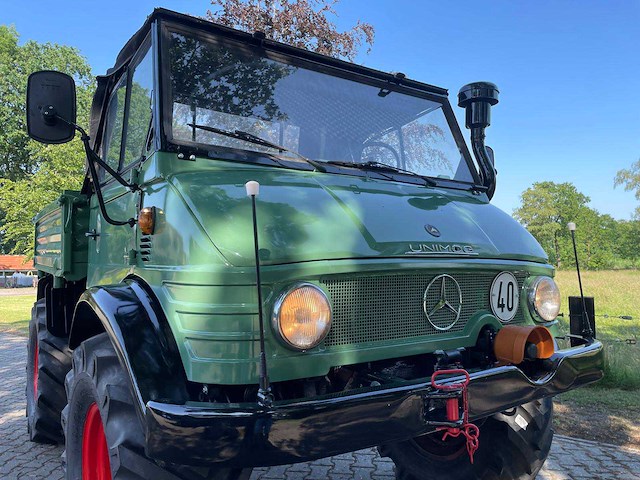 1969 mercedes unimog 406 cabrio agrarisch oldtimer - afbeelding 7 van  48