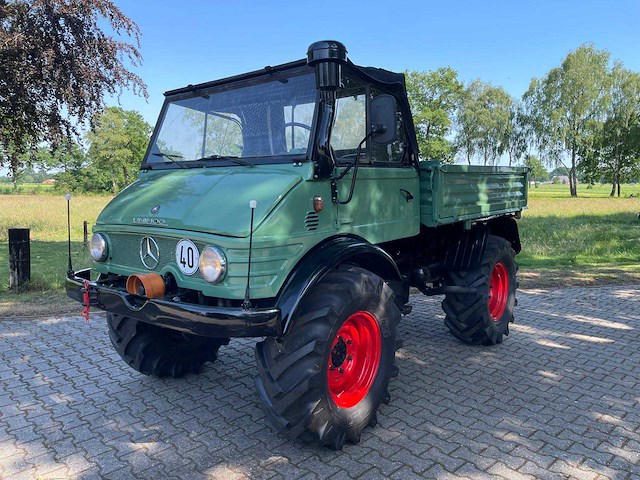 1969 mercedes unimog 406 cabrio agrarisch oldtimer - afbeelding 24 van  48