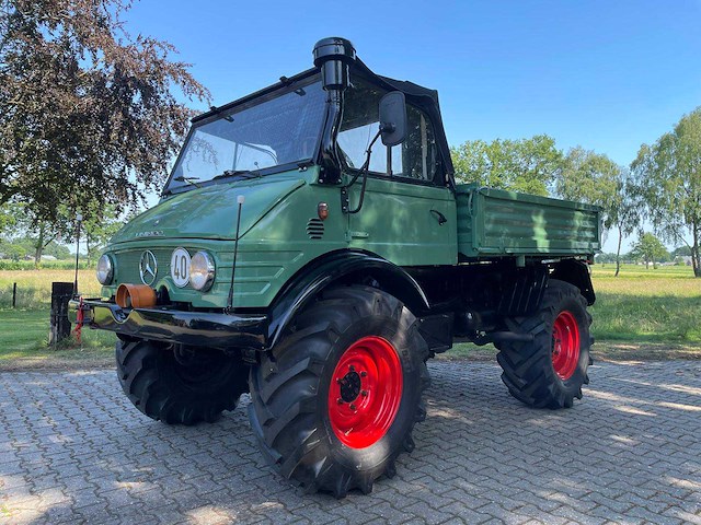 1969 mercedes unimog 406 cabrio agrarisch oldtimer - afbeelding 25 van  48
